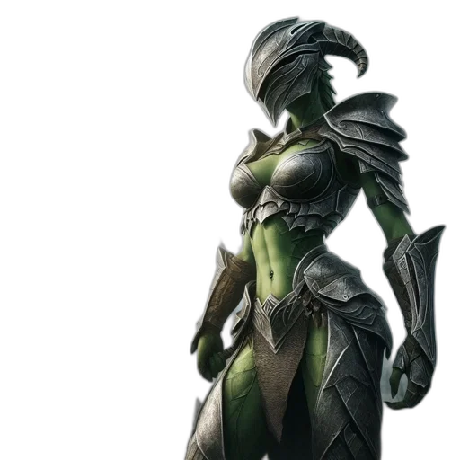 dragon, dress, weapon, concept art transparent PNG cut-out