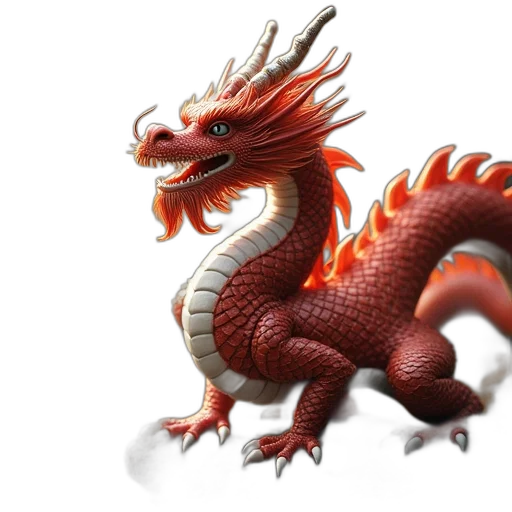 dragon, animal, creature, staff transparent PNG cut-out