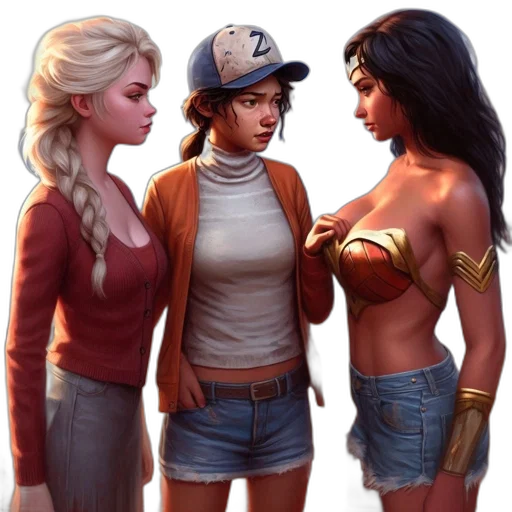 comic book art, concept art, fantasy art, photorealistic transparent PNG cut-out