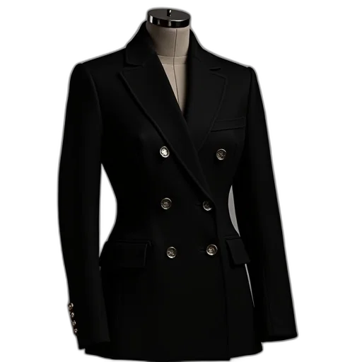 jacket, 3d render, dark, kensington transparent PNG cut-out