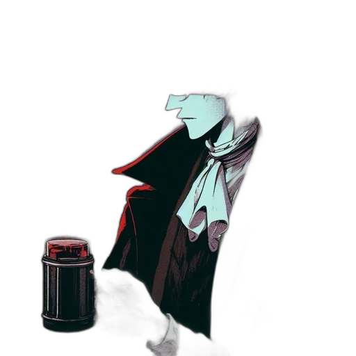 robot, jacket, dress, staff transparent PNG cut-out