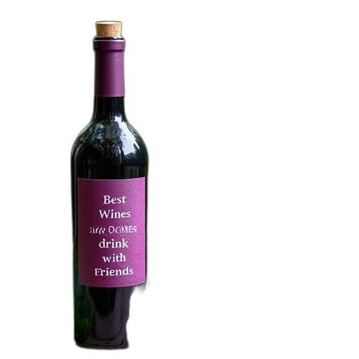 bottle, purple, wine, cork transparent PNG cut-out