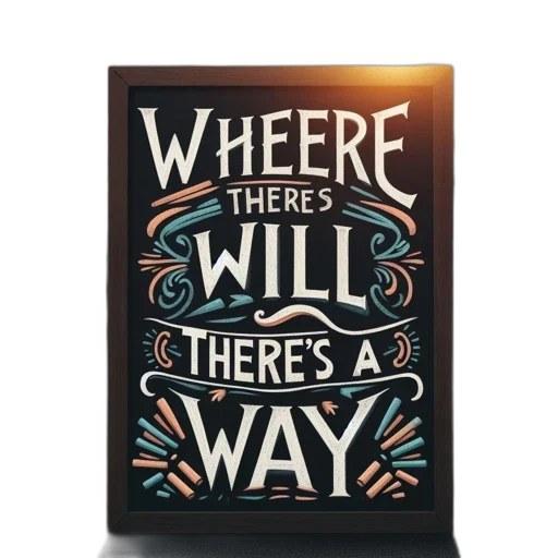 framed, sign, quote, where transparent PNG cut-out