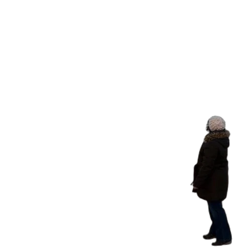 jacket, umbrella, robot, staff transparent PNG cut-out