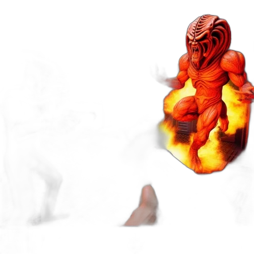dragon, creature, mask, staff transparent PNG cut-out