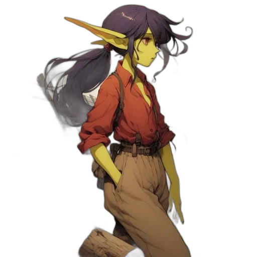 staff, hat, jacket, concept art transparent PNG cut-out