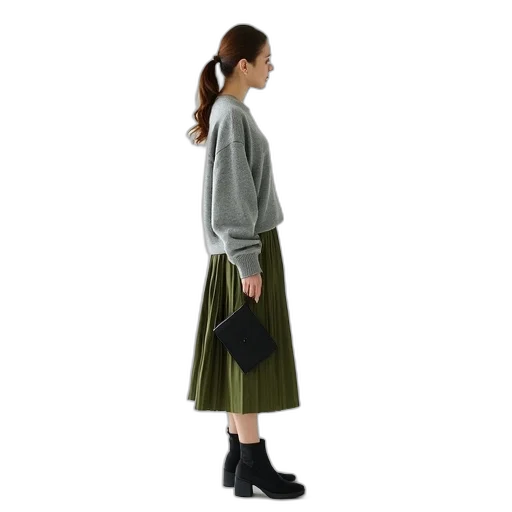 dress, jacket, staff, photorealistic transparent PNG cut-out