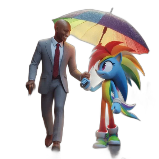 umbrella, staff, concept art, 3d render transparent PNG cut-out