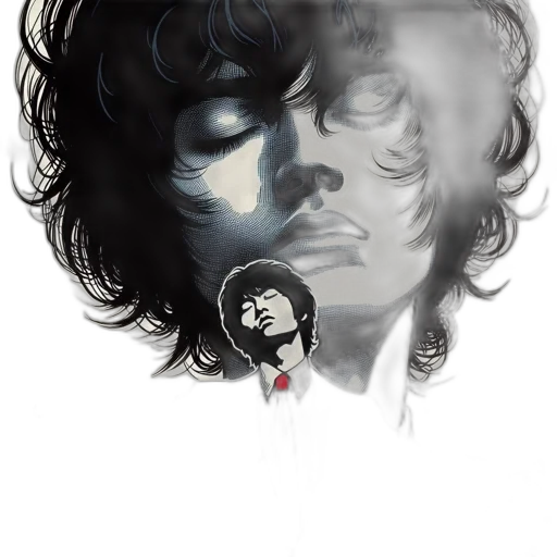 face, photorealistic, watercolor, comic book art transparent PNG cut-out