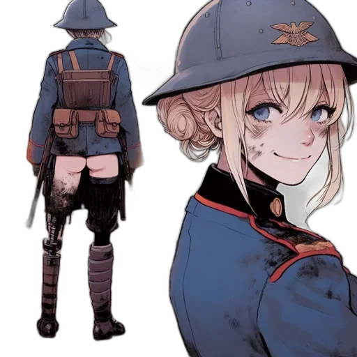 staff, hat, jacket, weapon transparent PNG cut-out