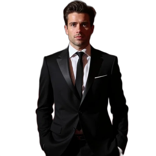 jacket, staff, photorealistic, musician transparent PNG cut-out