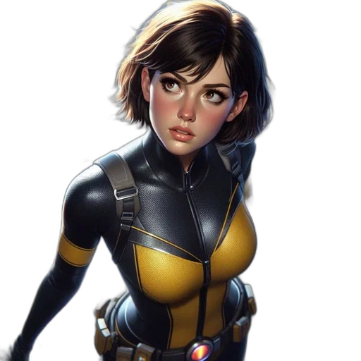 jacket, face, comic book art, concept art transparent PNG cut-out