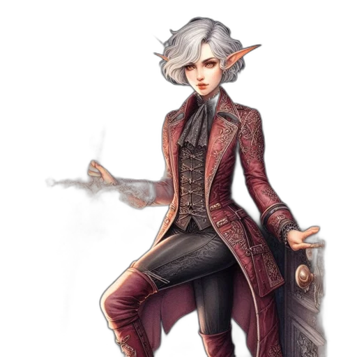 staff, jacket, concept art, fantasy art transparent PNG cut-out