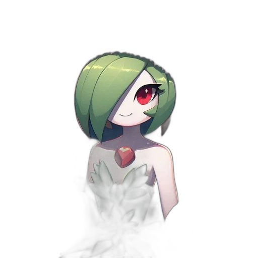 mask, dress, staff, creature transparent PNG cut-out