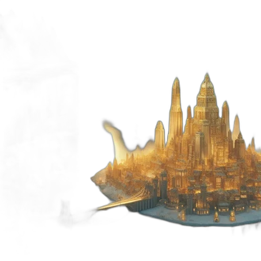crown, concept art, fantasy art, 3d render transparent PNG cut-out