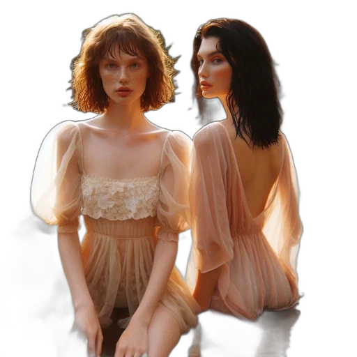 dress, concept art, photorealistic, 3d render transparent PNG cut-out