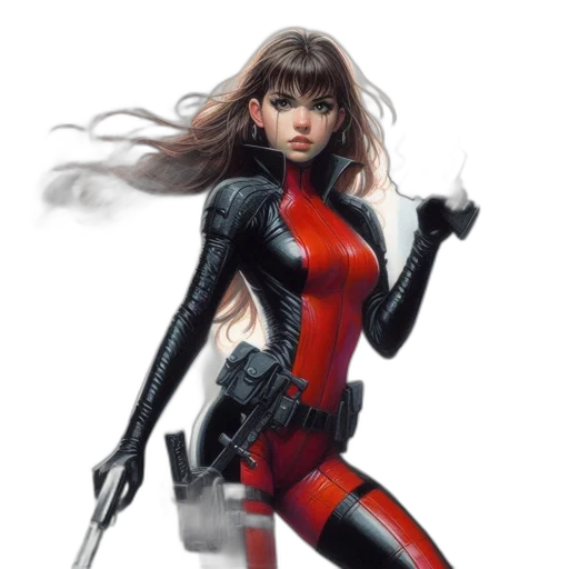 robot, weapon, comic book art, concept art transparent PNG cut-out