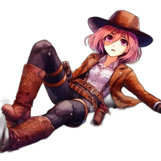 hat, staff, jacket, weapon transparent PNG cut-out