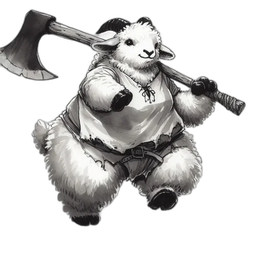 staff, animal, weapon, creature transparent PNG cut-out