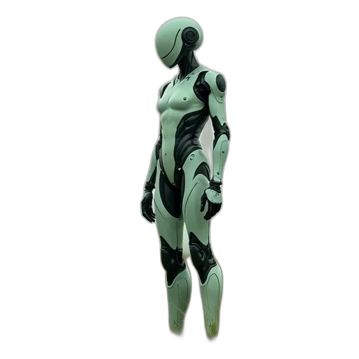 robot, dress, creature, 3d render transparent PNG cut-out