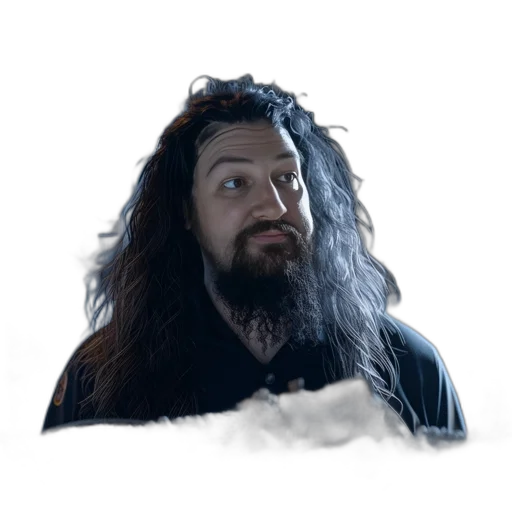 hair, staff, creature, face transparent PNG cut-out
