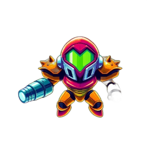 robot, weapon, staff, creature transparent PNG cut-out