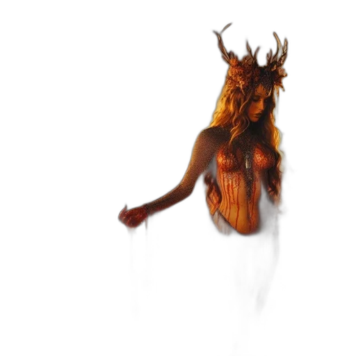 dress, hair, creature, animal transparent PNG cut-out