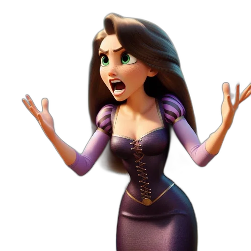 dress, 3d render, concept art, cartoon transparent PNG cut-out