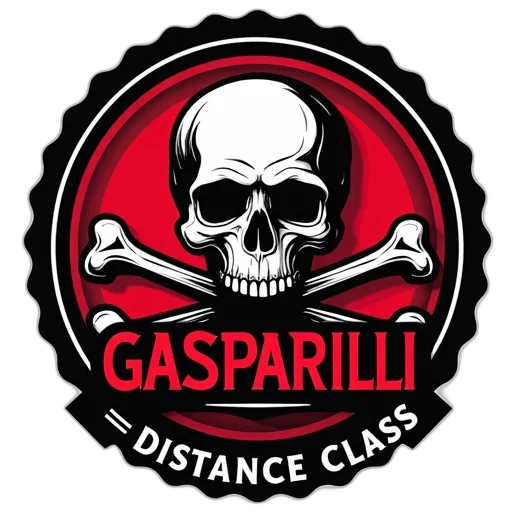 stylized, logo, featuring, skull transparent PNG cut-out