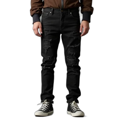 jacket, 3d render, dark, monochrome transparent PNG cut-out