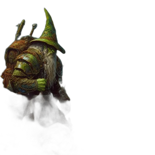 dragon, creature, mask, staff transparent PNG cut-out