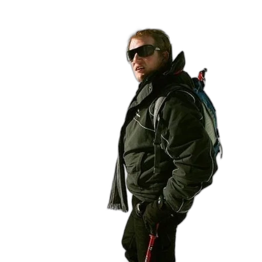 jacket, staff, 3d render, man transparent PNG cut-out