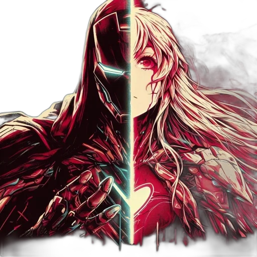 sword, mask, comic book art, concept art transparent PNG cut-out