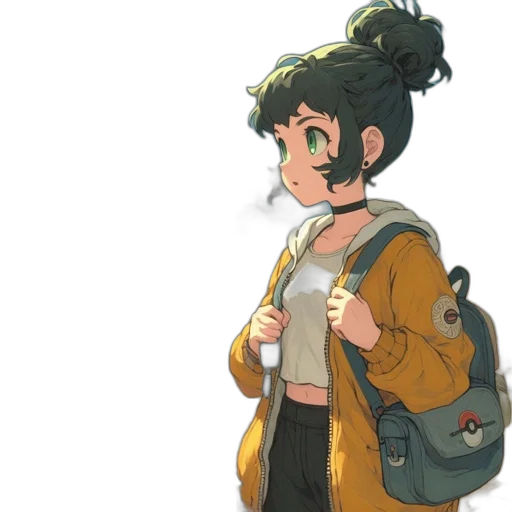 jacket, staff, mask, hat transparent PNG cut-out