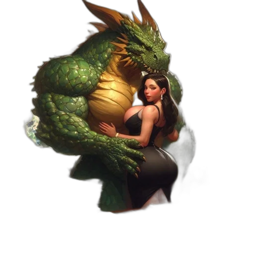 dragon, creature, animal, fantasy art transparent PNG cut-out