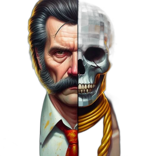face, mask, concept art, comic book art transparent PNG cut-out
