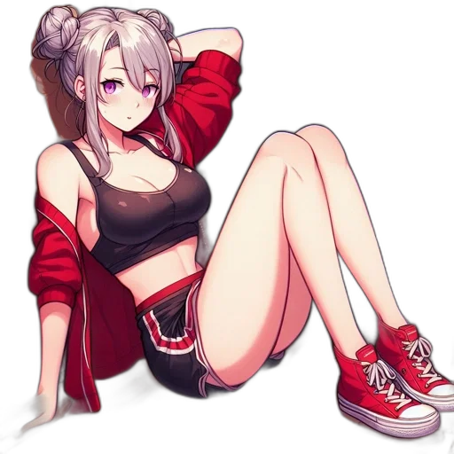 jacket, weapon, staff, shoes transparent PNG cut-out
