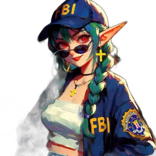 jacket, hat, weapon, staff transparent PNG cut-out