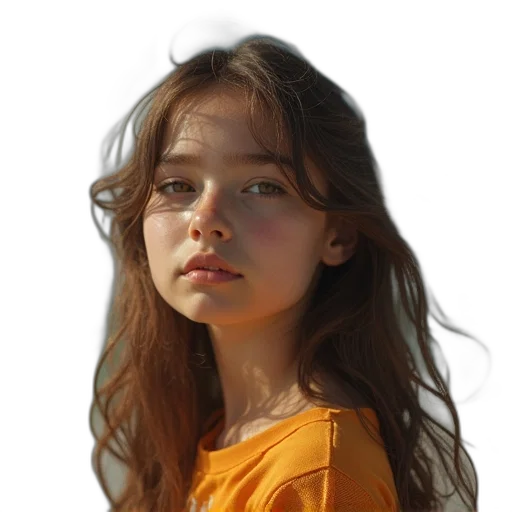 face, dress, hair, crown transparent PNG cut-out