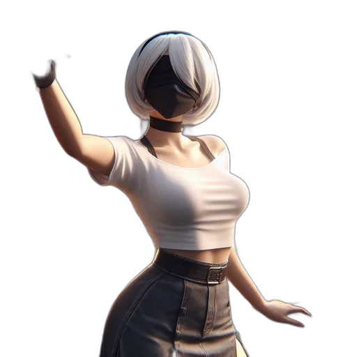 dress, hat, jacket, staff transparent PNG cut-out