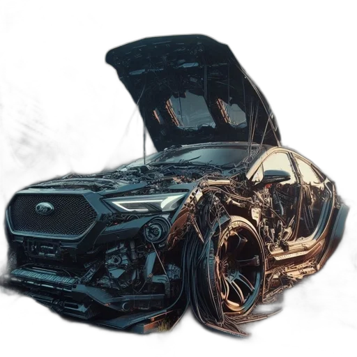 car, weapon, robot, concept art transparent PNG cut-out