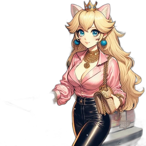 staff, dress, anime, pixel art transparent PNG cut-out