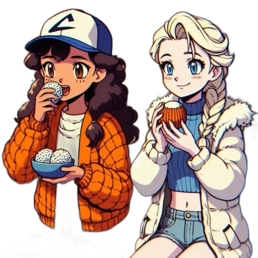 food, jacket, pixel art, anime transparent PNG cut-out