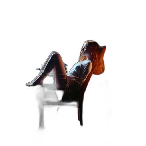 furniture, shoes, dress, hair transparent PNG cut-out