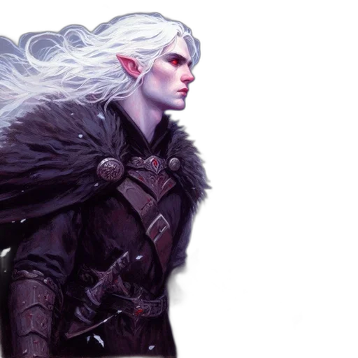 dragon, sword, hair, face transparent PNG cut-out