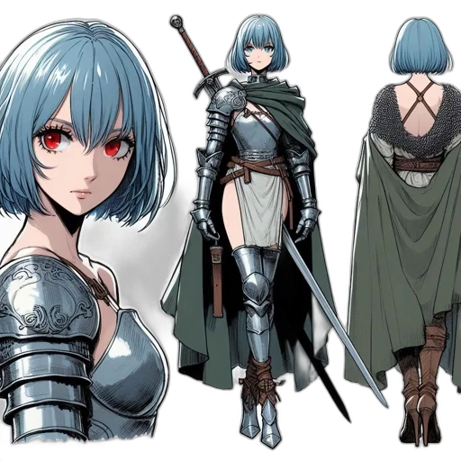 sword, concept art, fantasy art, comic book art transparent PNG cut-out