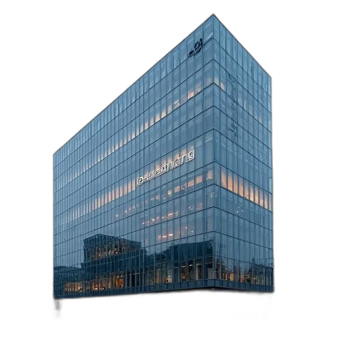 building, face, robot, 3d render transparent PNG cut-out