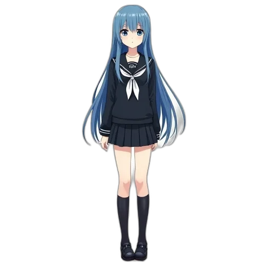 dress, staff, robot, hair transparent PNG cut-out
