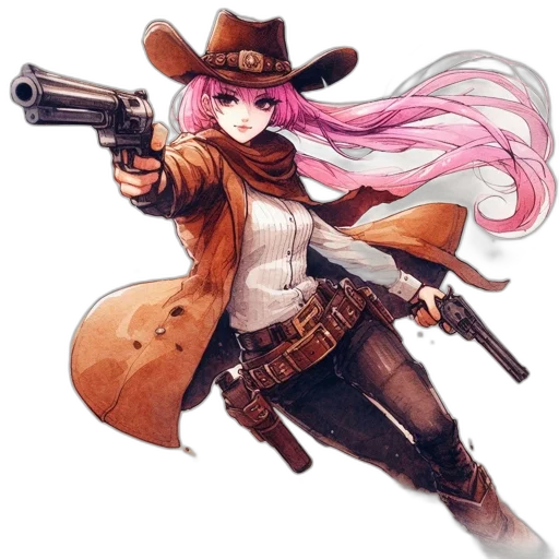weapon, animal, staff, hat transparent PNG cut-out