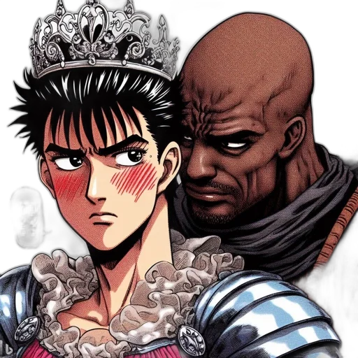 crown, comic book art, anime, concept art transparent PNG cut-out